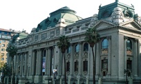 Facade of the National Library of Chile