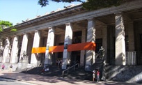 Fachada de la Biblioteca Nacional de Uruguay